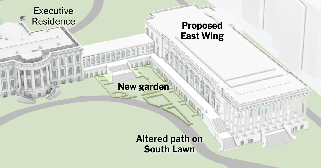 Trump’s East Wing Ballroom Plan: See the Design