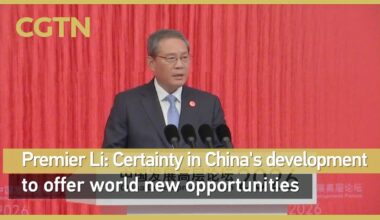 Premier: Certainty in China's development to offer world new opportunities - news.cgtn.com
