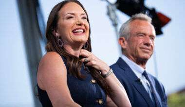 Agriculture Secretary Brooke Rollins and HHS Secretary Robert F. Kennedy Jr. are interviewed at the inaugural Great American Farmers Market in August.