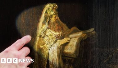 Rembrandt's Vision of Zacharias in the Temple rediscovered after 65 years - BBC
