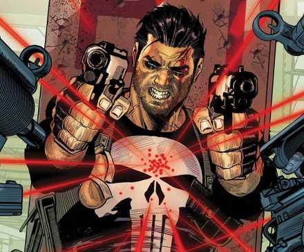 Frank with Guns in Punisher Red Band Comic Art