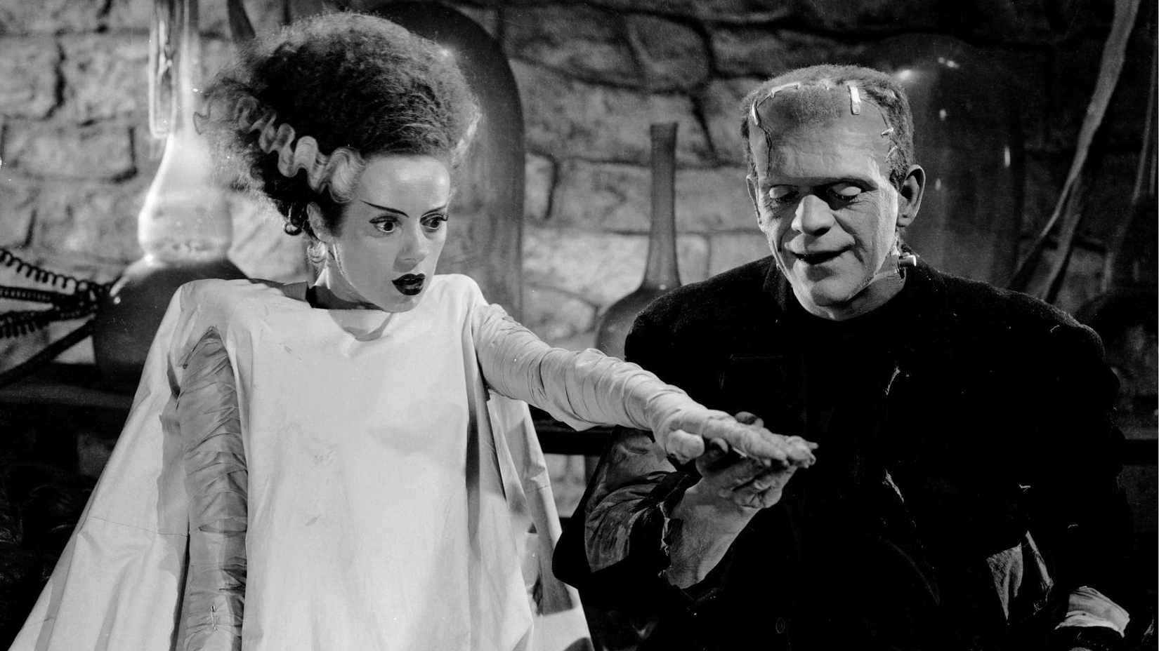 Frankenstein's Monster with the Bride