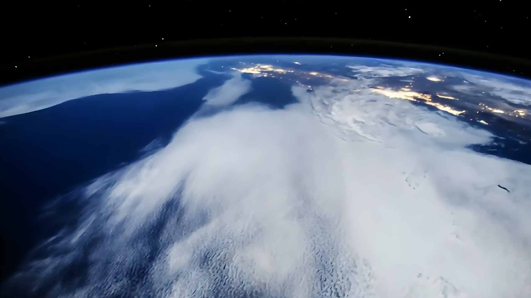 A digital rendering of a hazy, deoxygenated future Earth orbiting a brightening Sun, illustrating atmospheric collapse.