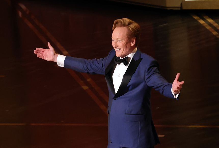 From penis jokes to a heartfelt acknowledgement of what a tough time it is, Oscars host Conan O'Brien brought it all.
