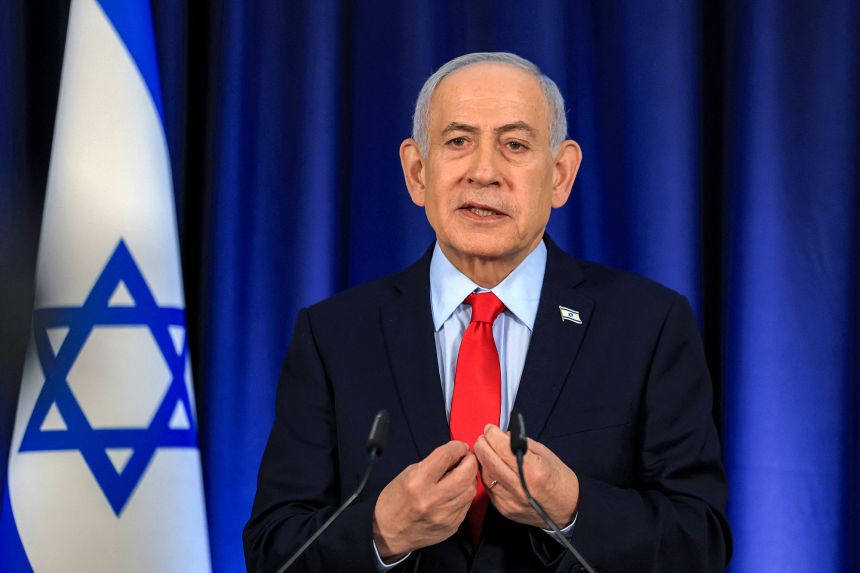 Israeli Prime Minister Benjamin Netanyahu speaks during a press conference in Jerusalem on Thursday, March 19.