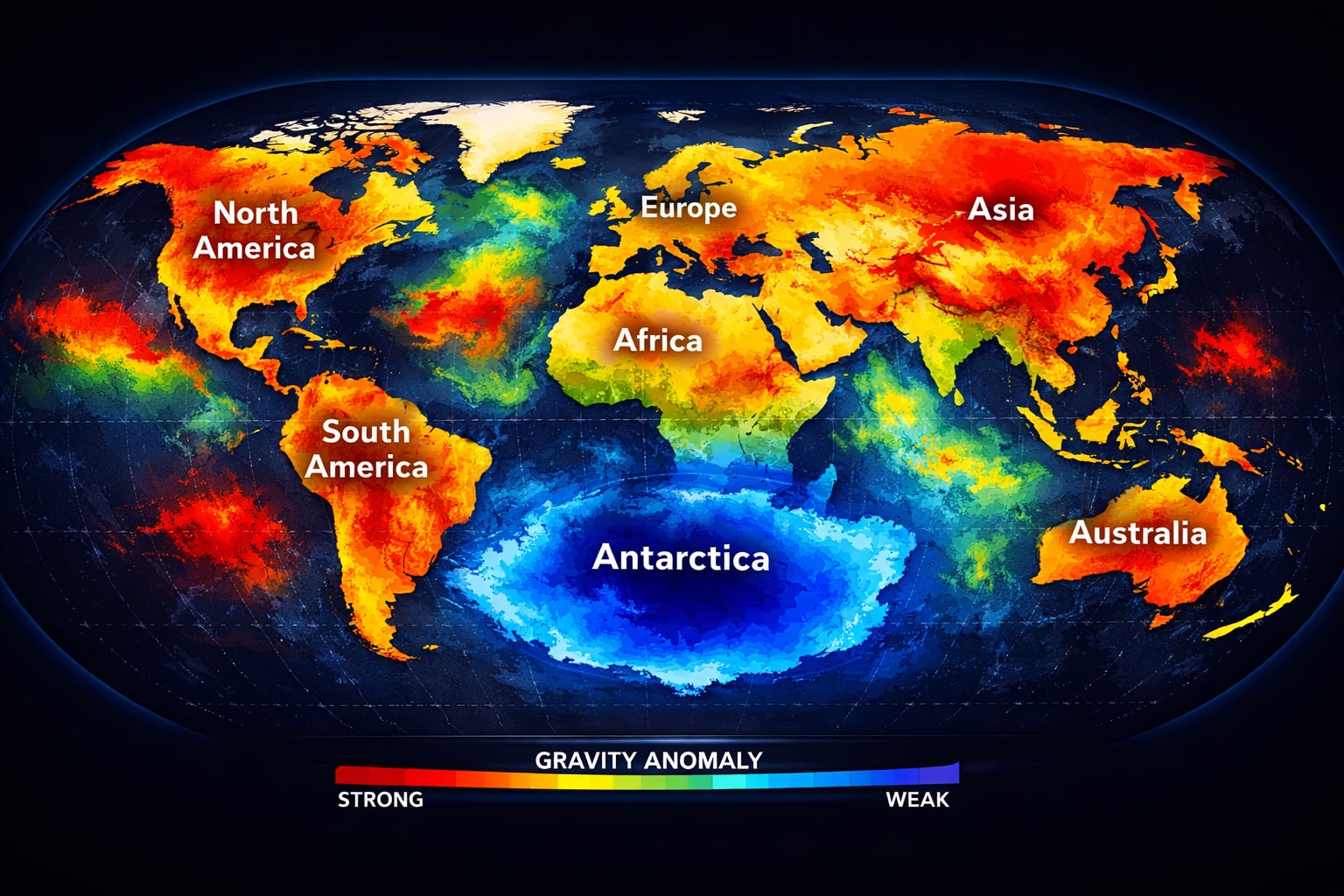 Hidden Gravity Hole Beneath Antarctica Revealed by Scientists