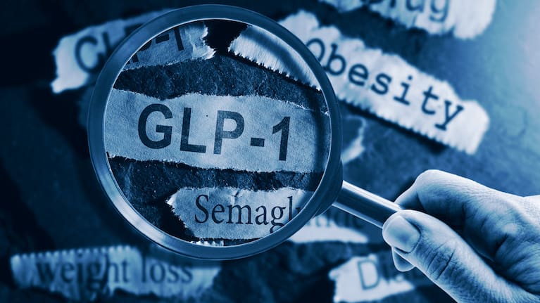 GLP-1 drugs stock photo