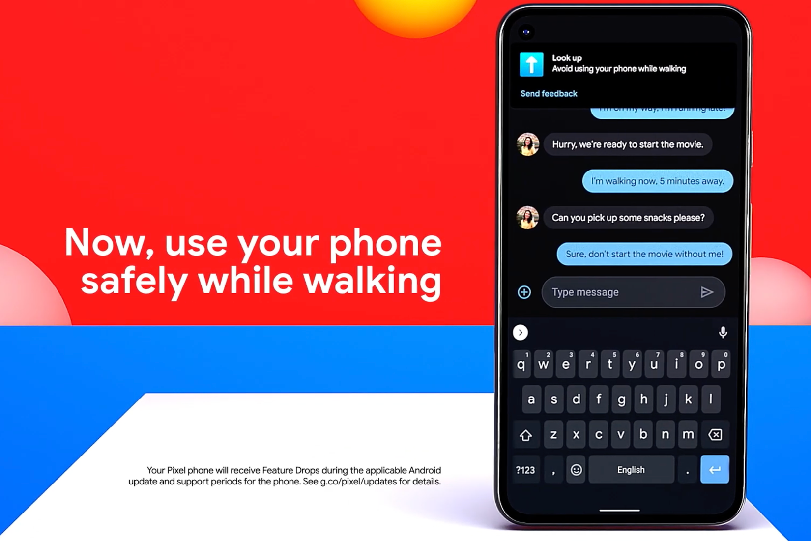 Google splash for heads up