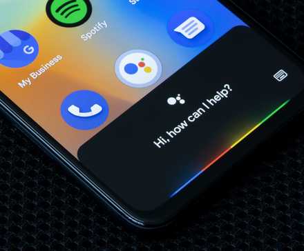 Google Assistant running on an Android phone