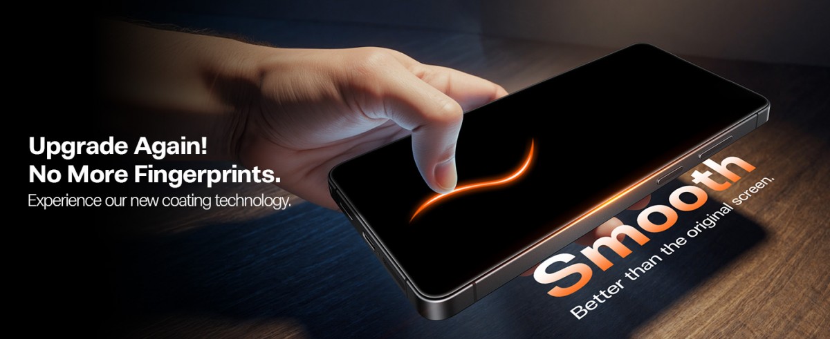 The OrigArmor has smooth fingerprint-resistant coating