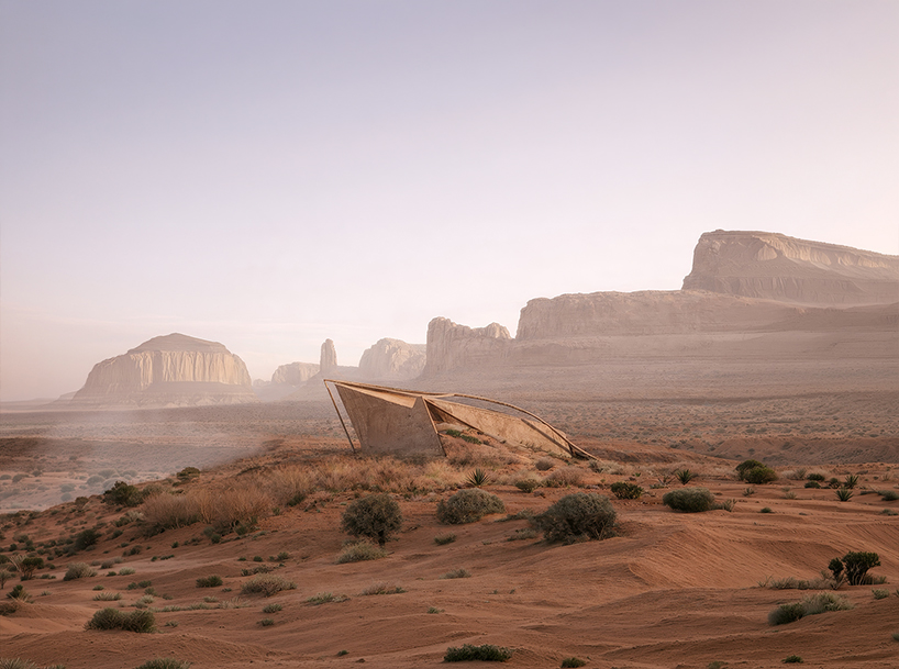 rammed-earth prisms carve an observatory house into the utah desert - 3