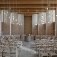 Højvangen Church by Henning Larsen in Skanderborg, Denmark