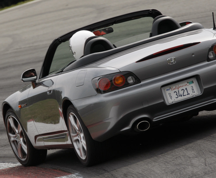 honda s2000 on the track