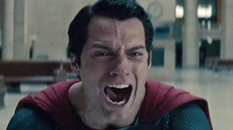 Superman (Henry Cavill) crying in 
