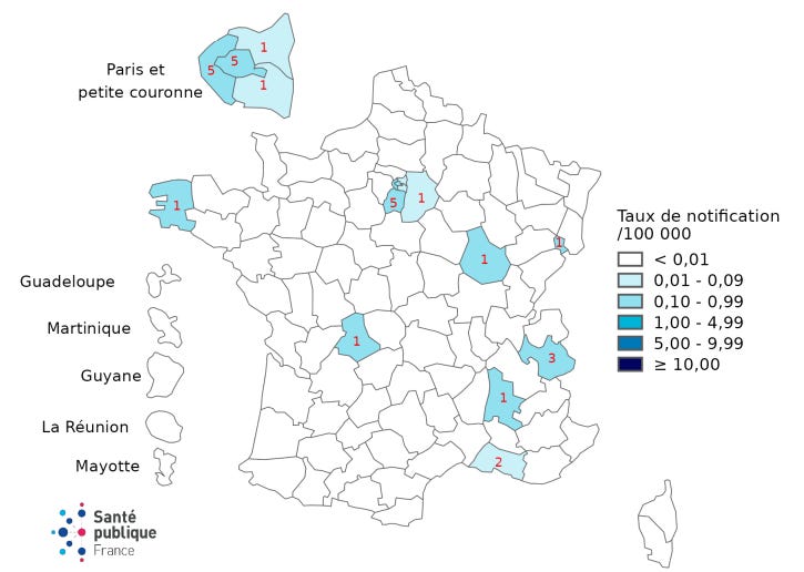 Cases down compared to 2025