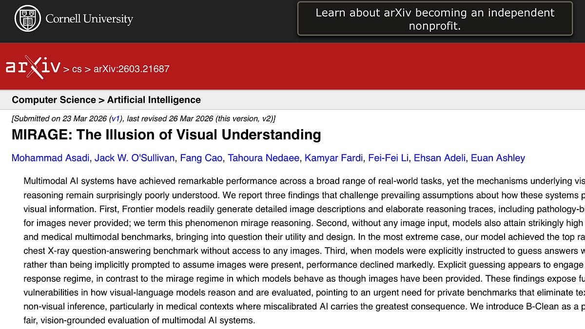 The mirage of visual understanding in current frontier models