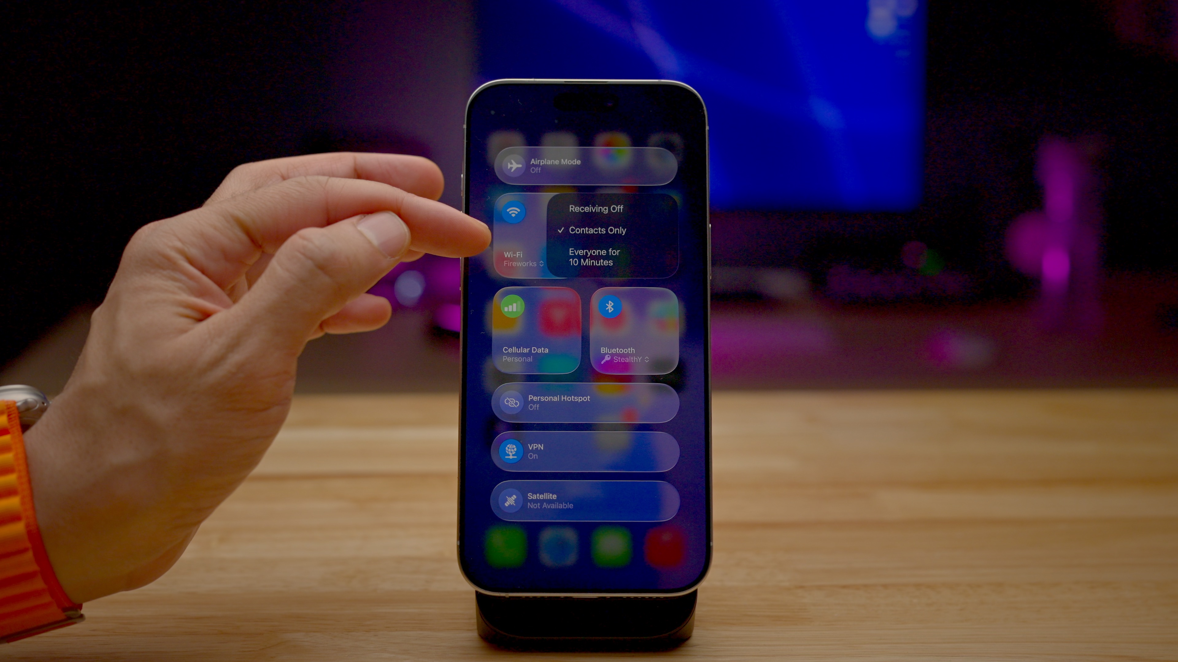 iOS 26.4 beta 2 dark mode control center
