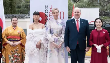 Princess Akiko joins Prince Albert and Princess Charlene to open Japan Day in Monaco