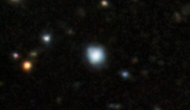 This image shows the second-generation star PicII-503, with the lowest iron content ever measured outside of the Milky Way. Image credit: CTIO / NOIRLab / DOE / NSF / AURA / T.A. Rector, University of Alaska Anchorage & NSF’s NOIRLab / M. Zamani & D. de Martin, NSF’s NOIRLab / Anirudh Chiti / Alex Drlica-Wagner.