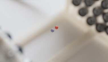 Morrell et al. observed a new type of time crystal -- one whose particles levitate on a cushion of sound while interacting with each other by exchanging sound waves. Image credit: David Song / NYU.