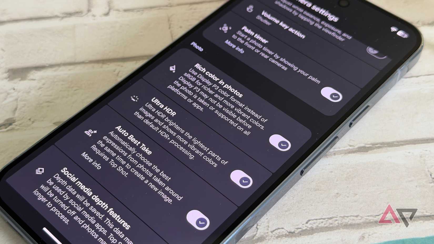 P3 display color format option on the Pixel 10 Pro XL