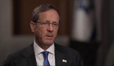 Israel's president says it's "about time that everybody tells Iran, 'Guys, we're fed up,'" as he lays out goals for war