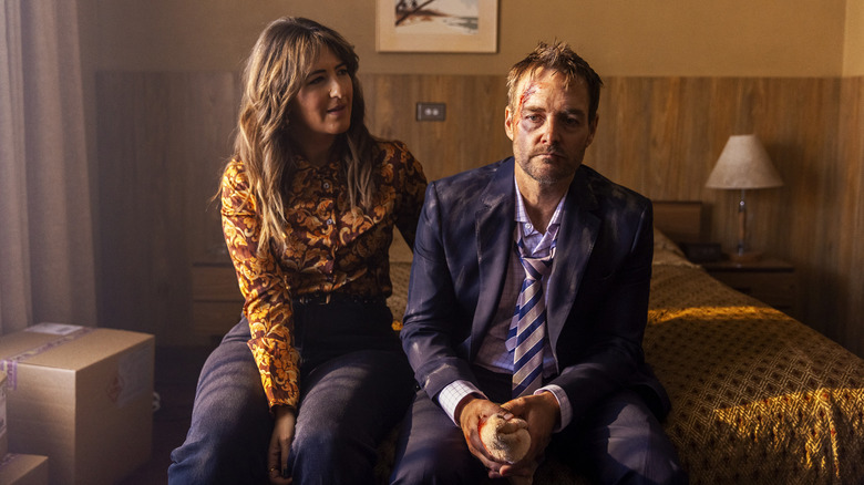 D'Arcy Carden and Will Forte in Sunny Nights