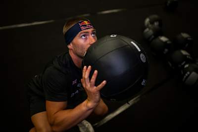 Jake Dearden seen during the Elite 15 at the Hyrox Major in Amsterdam, Netherlands on October 10, 2024.