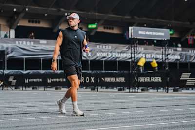 Jake Dearden, Red Bull athlete, seen at the Hyrox World Championship in Nice, France, on 7th June 2024.