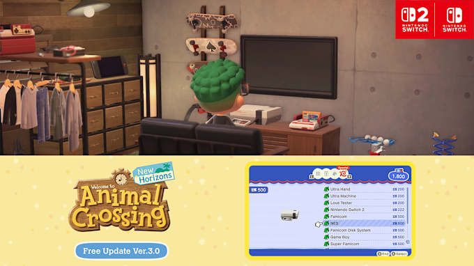 Go retro with Nintendo x Animal Crossing: New Horizons crossover in-game items
