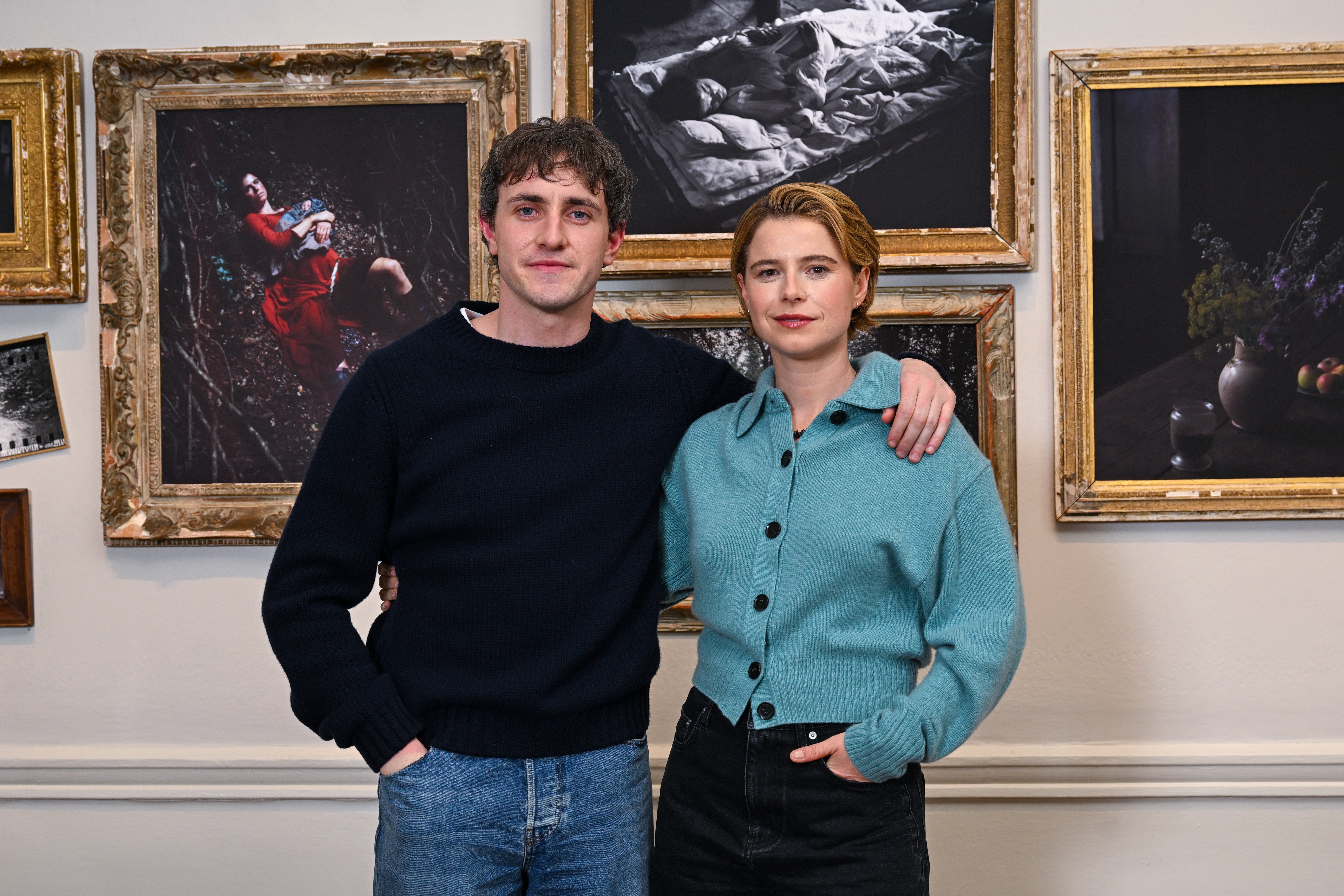 Buckley with her ‘Hamnet’ co-star Paul Mescal