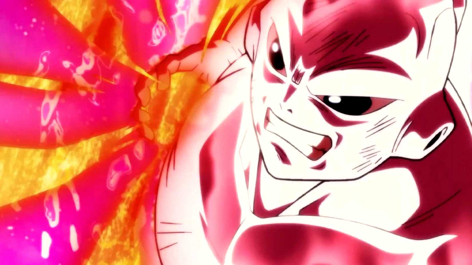 Jiren performs a Omega Heat Magnetron attack in Dragon Ball Super