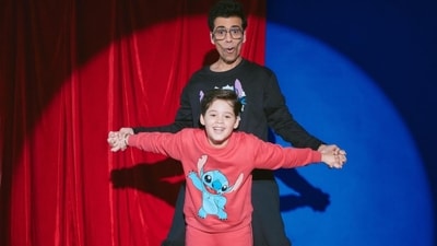 Karan Johar welcomed Yash and Roohi via surrogacy in February 2017.