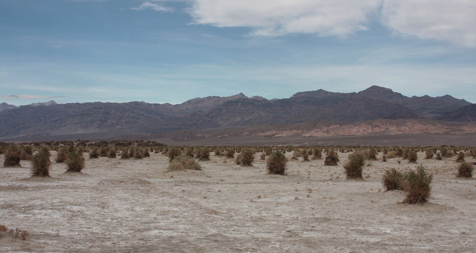 Landscape of Death Valley deserted land