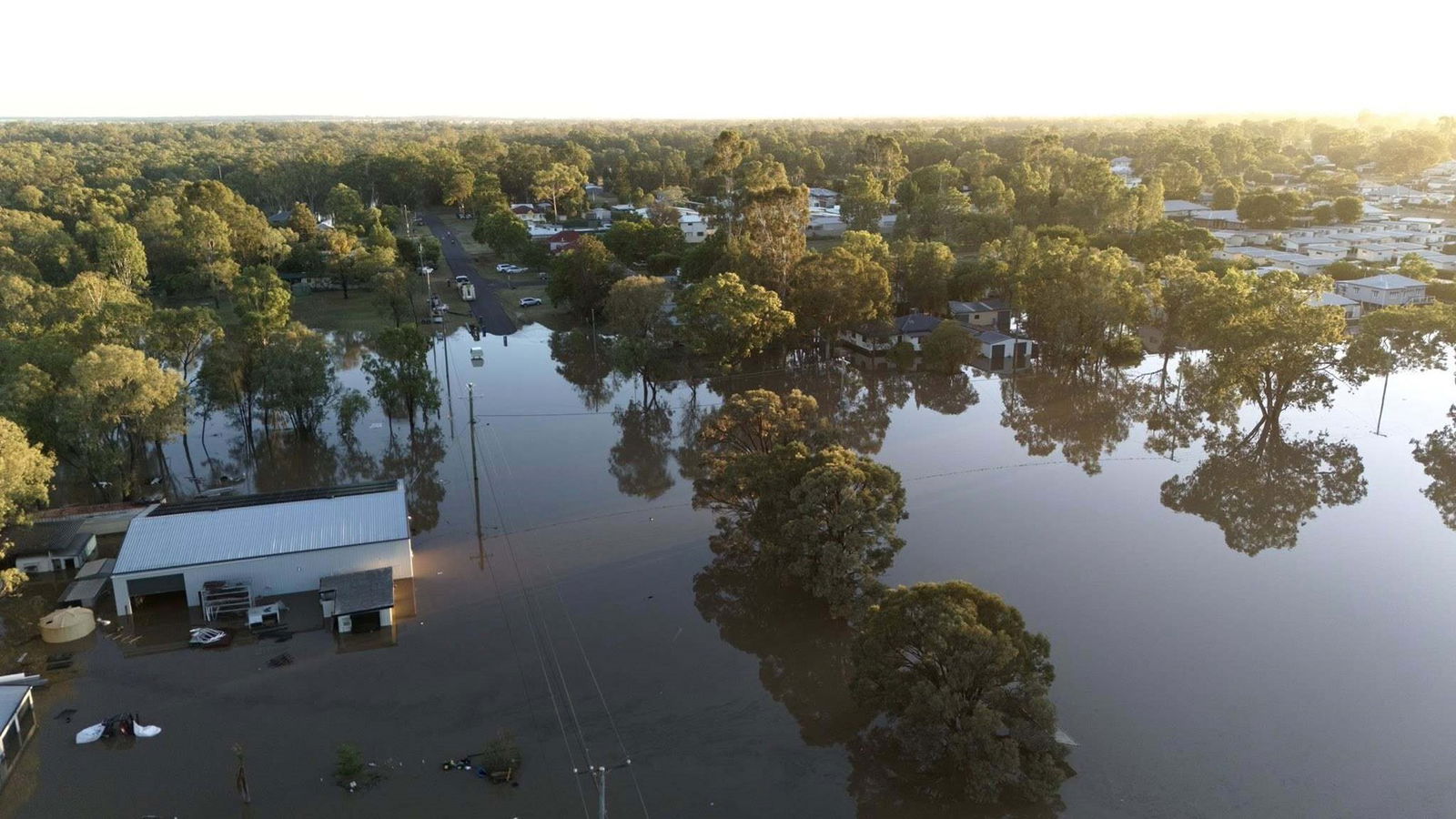 a flooded street