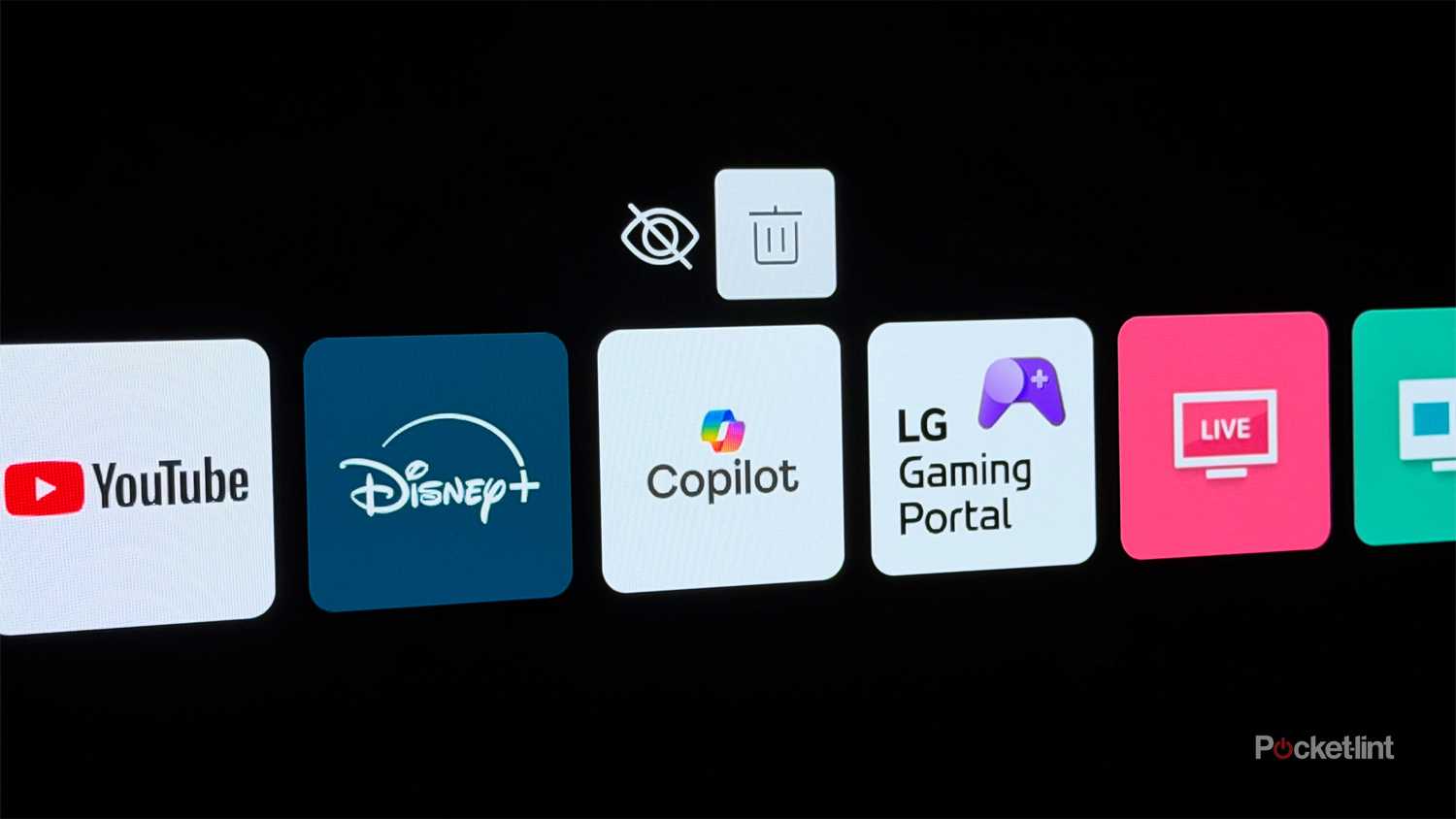 LG TV delete Copilot shortcut.