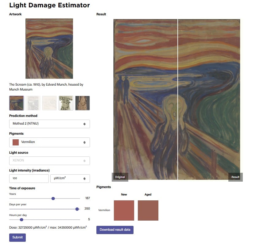 Light Damage Estimator Sample