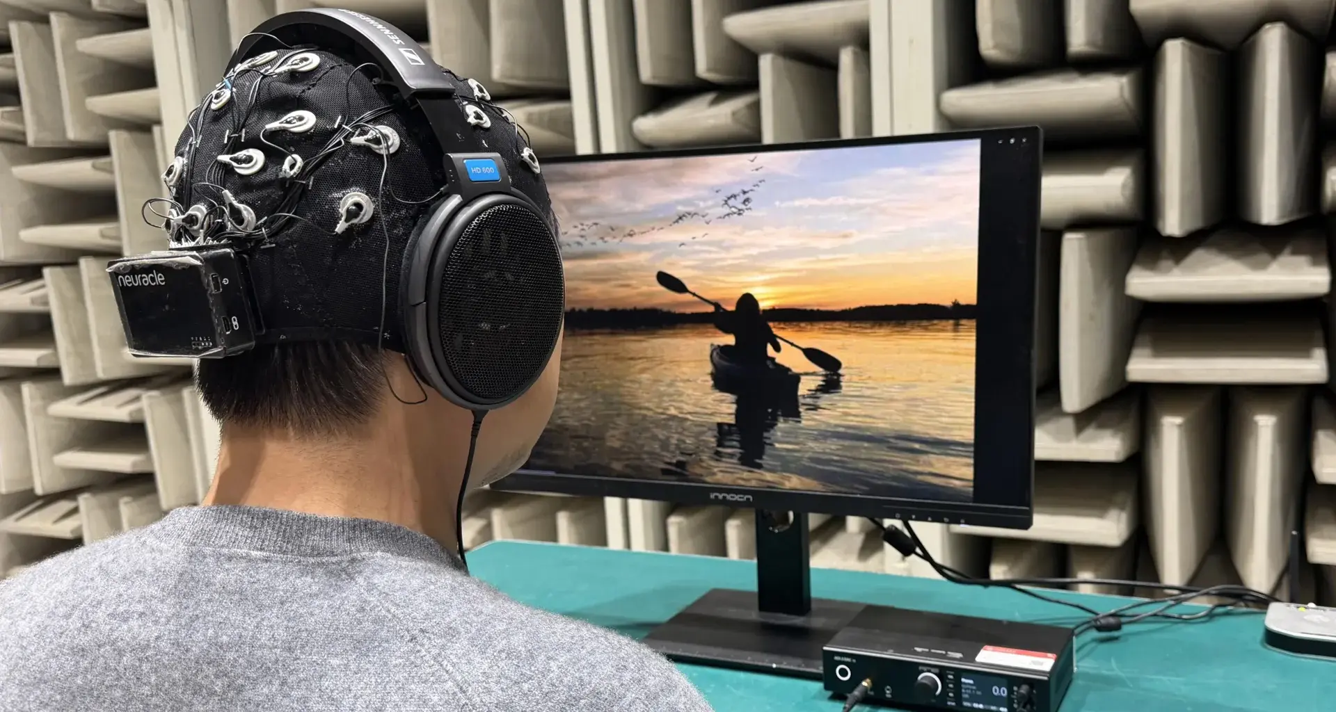 Closing your eyes to hear better might be a big mistake