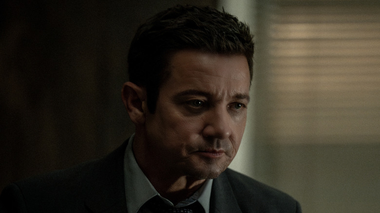 Mike McLusky (Jeremy Renner) takes in bad news in Mayor of Kingstown