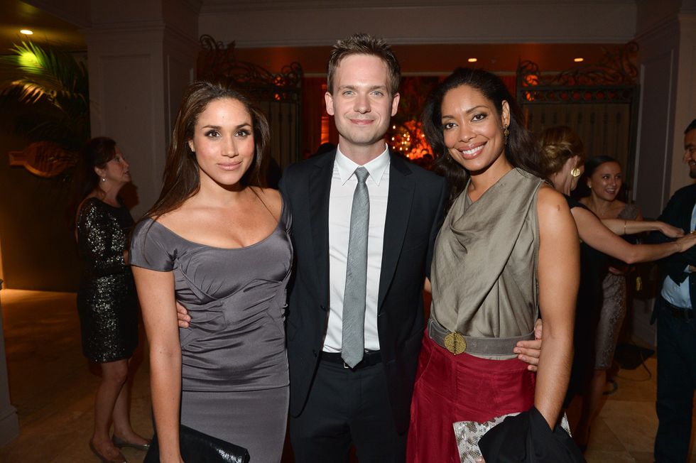 Meghan Markle, Patrick J. Adams and Gina Torres