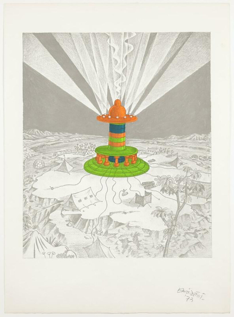 before memphis, ettore sottsass envisions a planet organized by moments of collective life