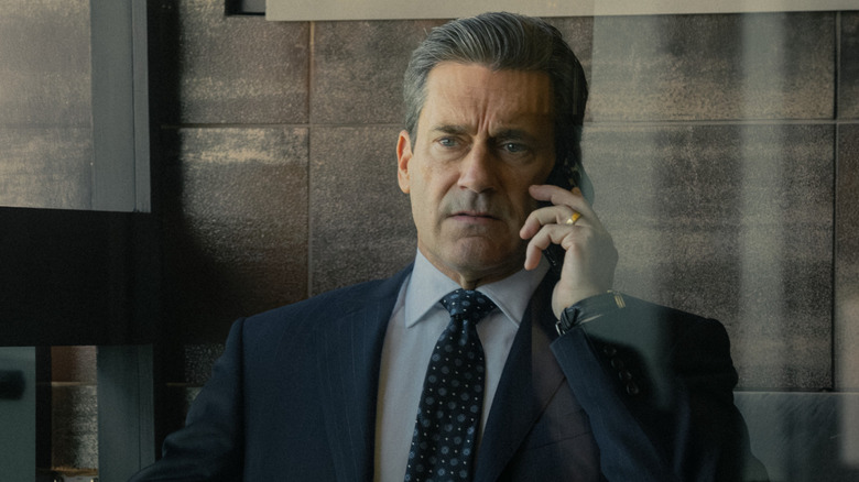 Monty talks on the phone in 