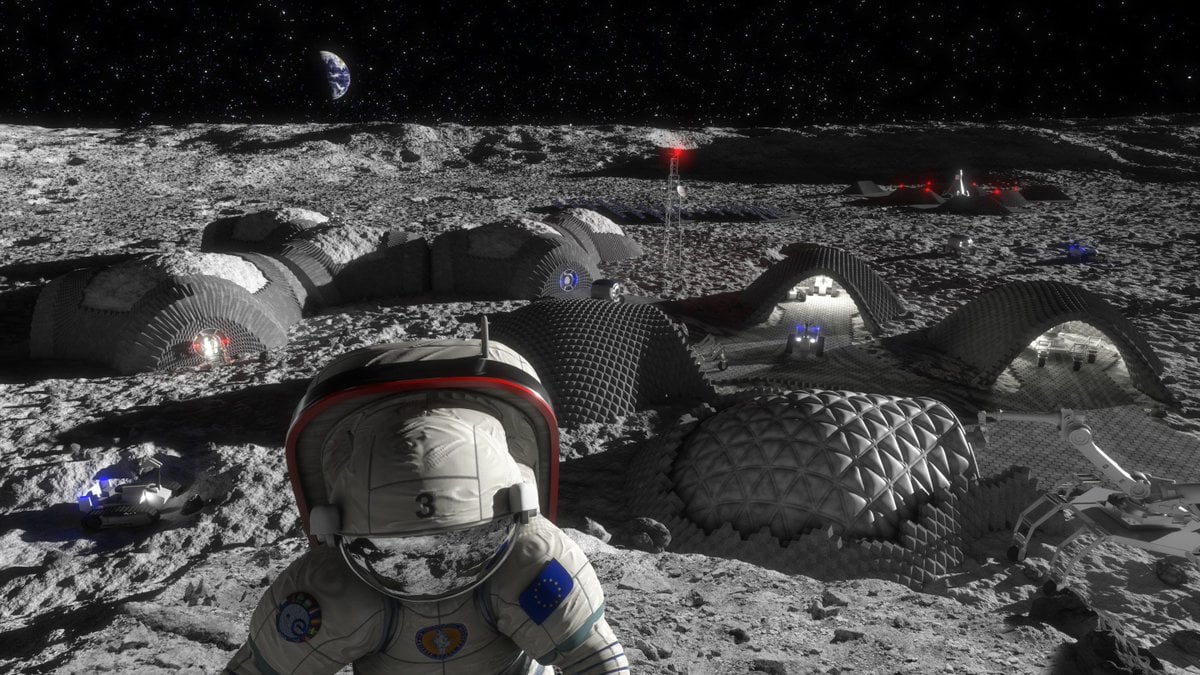 A laser 3D printing method, tested by researchers at OSU, could lead to resilient, stable structures on the Moon. Credit: ESA