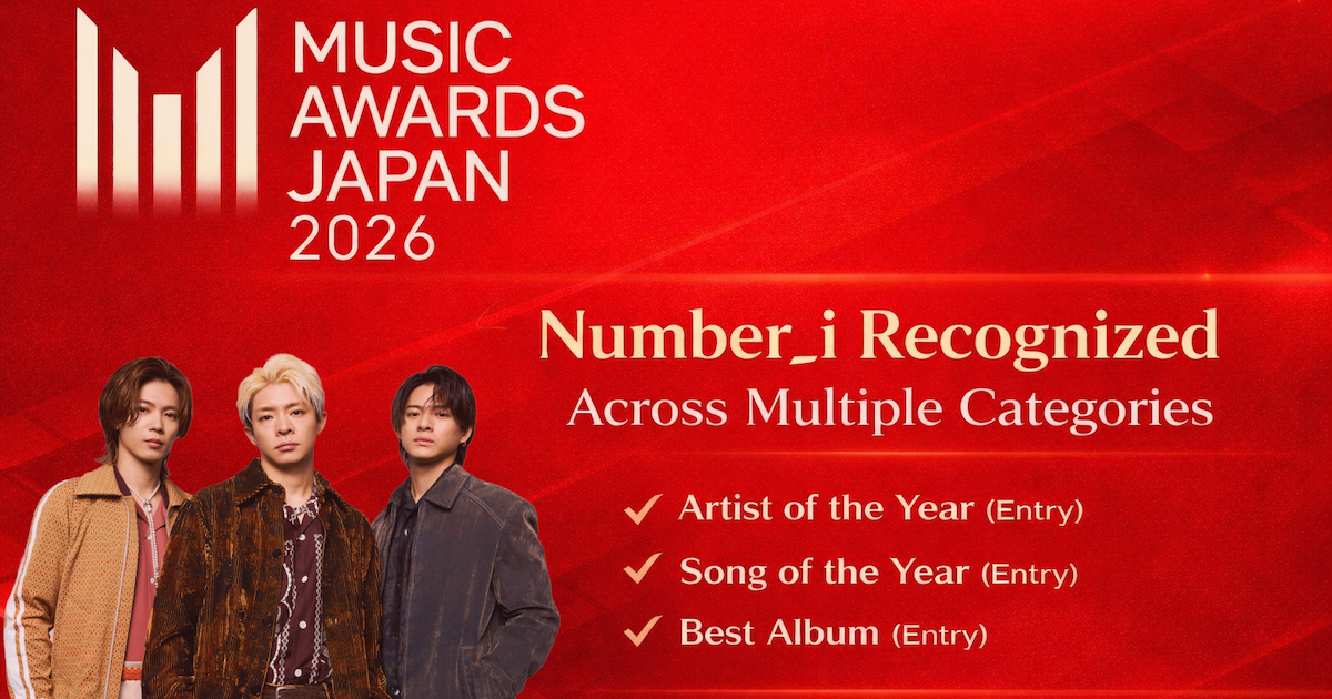 Number_i Recognized at Music Awards Japan 2026
