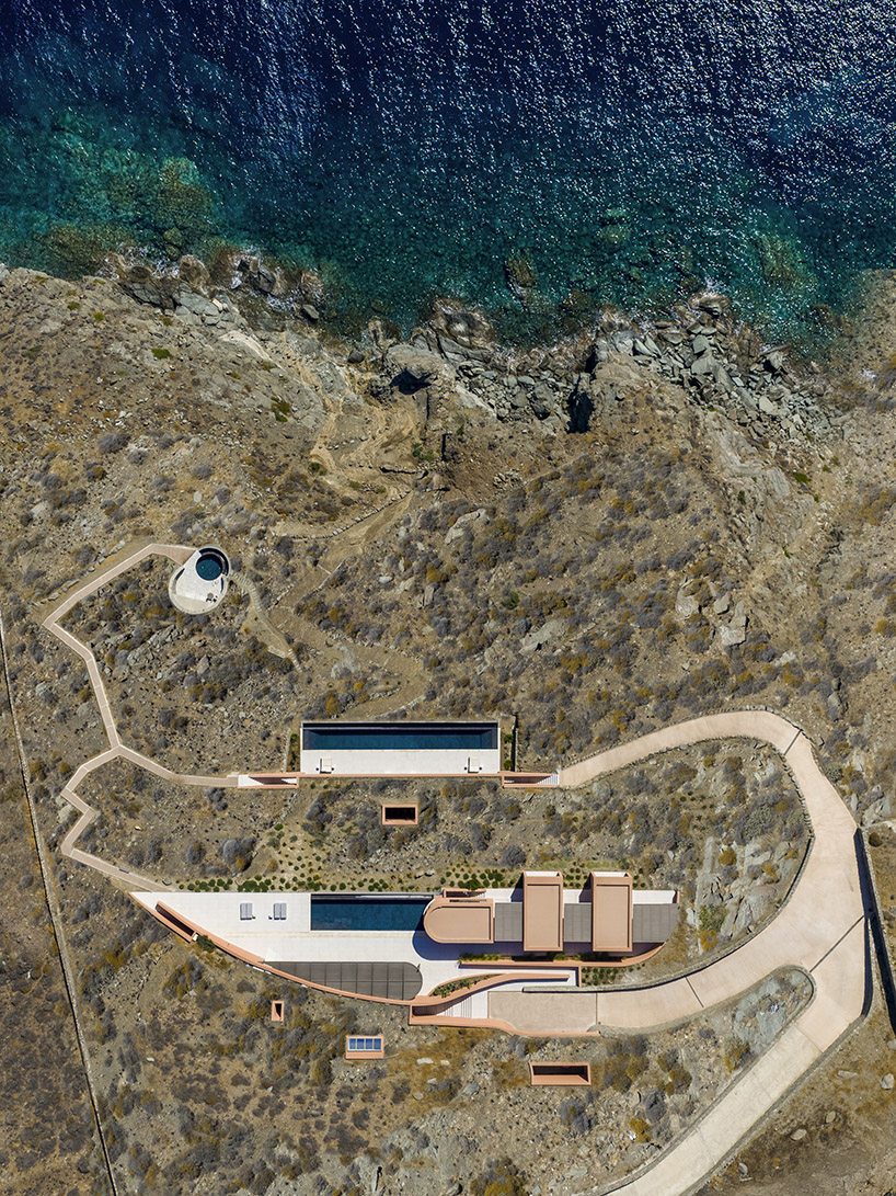 olen resort embeds into greek island slope across three terraced levels - 2