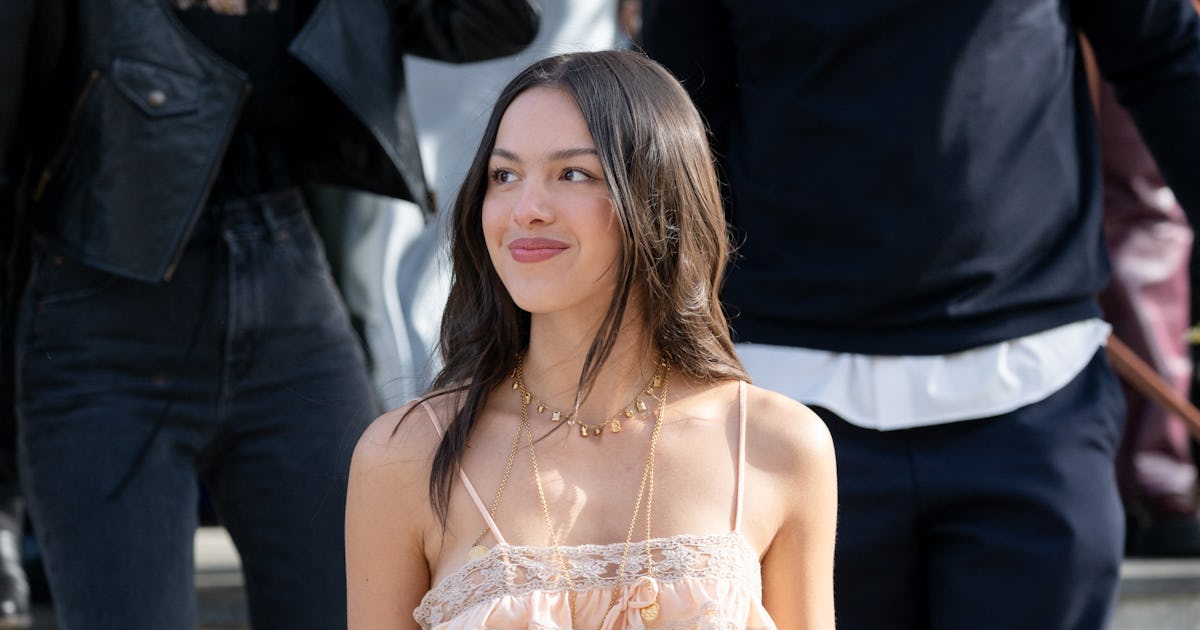 Olivia Rodrigo Wore A Coquette Lace Mini At Paris Fashion Week