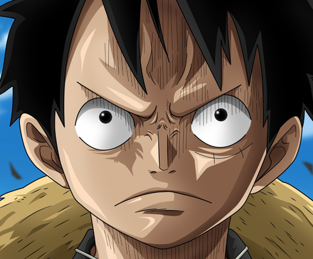 One Piece anime featured image - Luffy looking very angry and upset