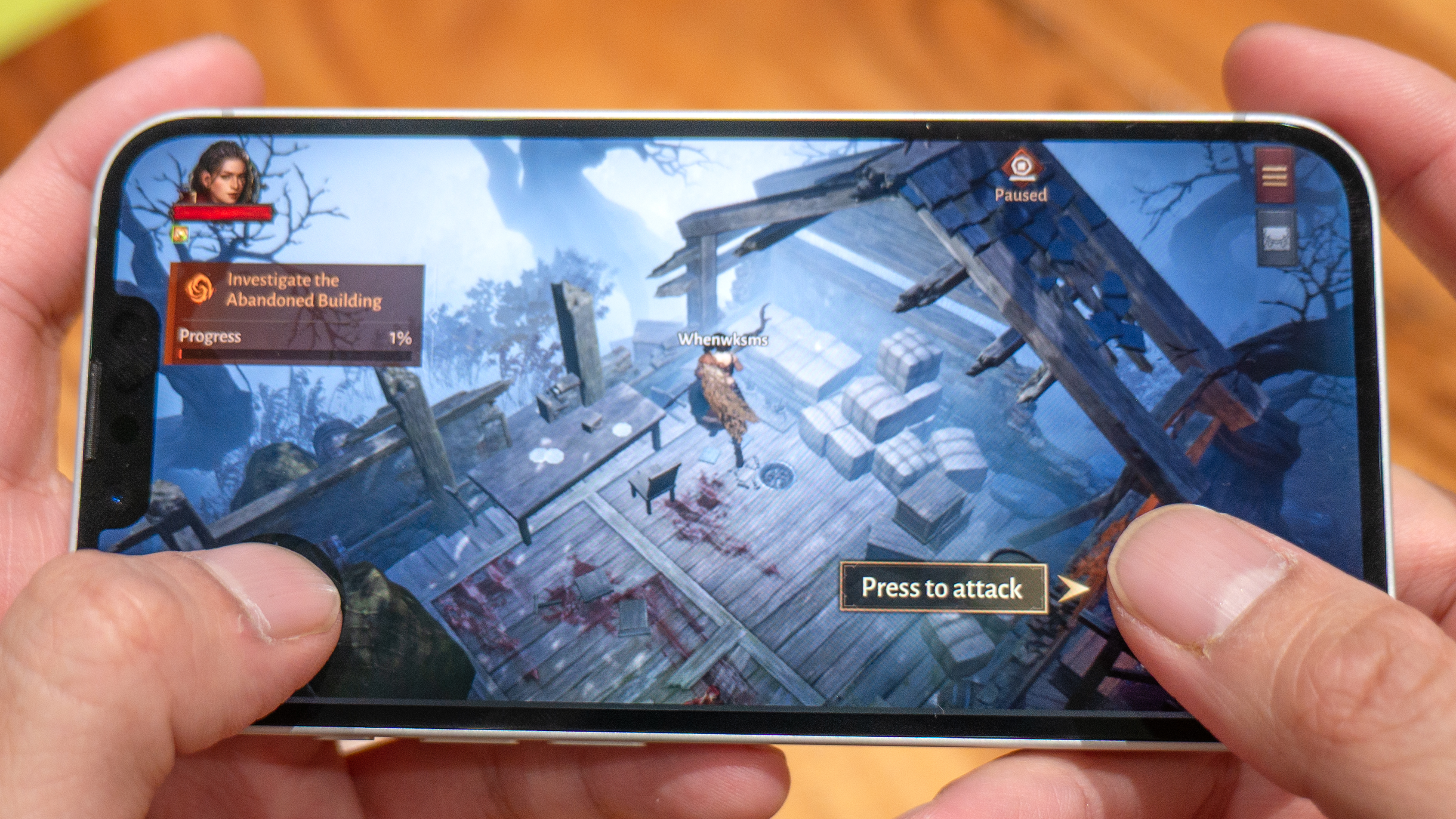 Apple iPhone 17e running Diablo Immortal.