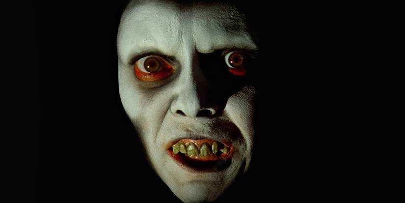 A close up of the demon Pazuzu in The Exorcist