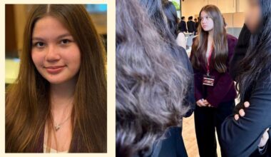 Ellie Eigenmann proudly represents her school at the Yale Model UN Singapore, with parents Andi Eigenmann and Jake Ejercito supporting her milestone.